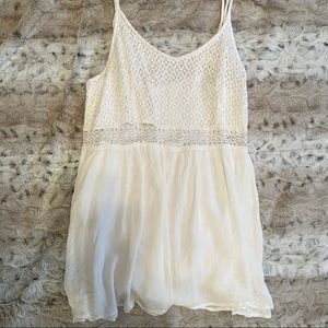 Woven Crochet White Lace Airy Bethany Mota Romper